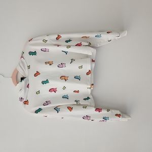 Shein dinosaur hooded crop top